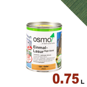【本州・九州限定】OSMO（オスモ&エーデル） オスモカラー ワンコートオンリー #1242 ファーグリーン[0.75L] 屋内 木部用 ドイツ製 自然塗料
