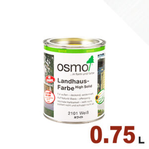 【本州・九州限定】OSMO（オスモ&エーデル） オスモカラー カントリーカラー #2101 ホワイト[0.75L] 屋内 木部用 ドイツ製 自然塗料