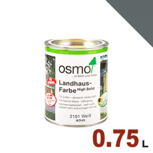 【本州・九州限定】OSMO（オスモ&エーデル） オスモカラー カントリーカラー #2704 ダスクグレー[0.75L] 屋内 木部用 ドイツ製 自然塗料