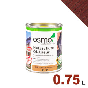 【本州・九州限定】OSMO（オスモ&エーデル） オスモカラー ウッドステインプロテクター #703 マホガニー[0.75L] 屋外 木部用 ドイツ製 自然塗料