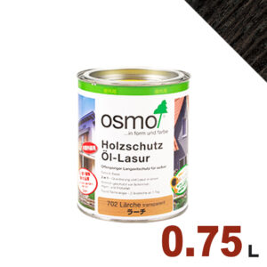 【本州・九州限定】OSMO（オスモ&エーデル） オスモカラー ウッドステインプロテクター #712 エボニー[0.75L] 屋外 木部用 ドイツ製 自然塗料
