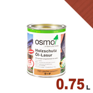 【本州・九州限定】OSMO（オスモ&エーデル） オスモカラー ウッドステインプロテクター #735 ノルディックレッド[0.75L] 屋外 木部用 ドイツ製 自然塗料