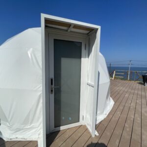 電子錠付き玄関ドア ドーム型テント 5m用オプション