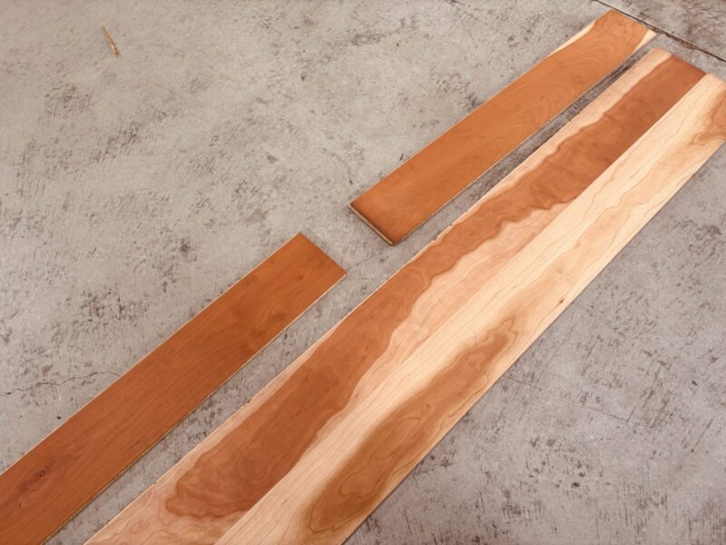 アメリカンブラックチェリー三層フローリングの全体レイアウトイメージ