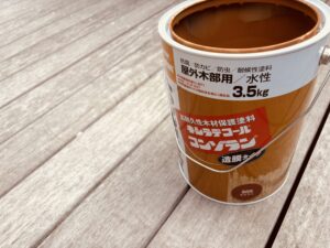 セランガンバツのウッドデッキ塗装に使用したキシラデコール コンゾラン