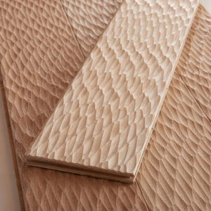 表面特殊加工「レイン(RAIN)」 アッシュ(タモ) 一枚もの 複合フローリング 15x120x1820mm|プレミアムグレード【無塗装/自然塗料】 1.53㎡(7枚)/箱