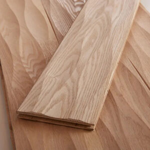 表面特殊加工「ウォーター(WATER)」 アッシュ(タモ) 一枚もの 複合フローリング 15x120x1820mm|プレミアムグレード【無塗装/自然塗料】 1.53㎡(7枚)/箱