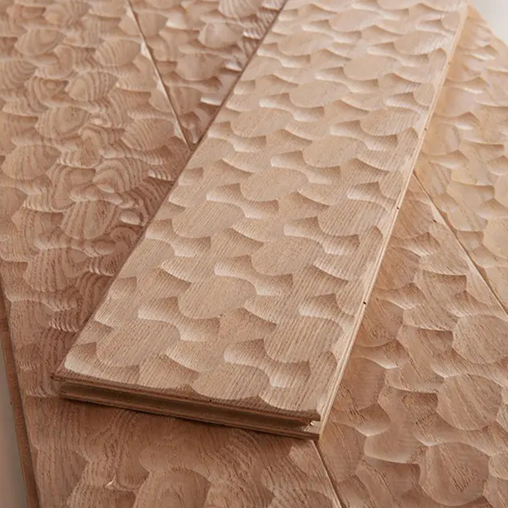 表面特殊加工「ウェイト(WEIGHT)」 アッシュ(タモ) 一枚もの 複合フローリング 15x120x1820mm|プレミアムグレード【無塗装/自然塗料】 1.53㎡(7枚)/箱