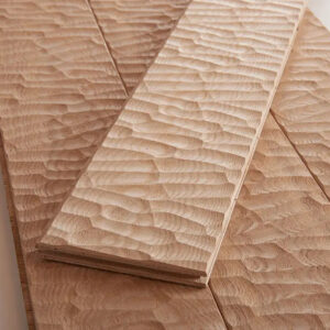 表面特殊加工「リンクル(WRINKLE)」 アッシュ(タモ) 一枚もの 複合フローリング 15x120x1820mm|プレミアムグレード【無塗装/自然塗料】 1.53㎡(7枚)/箱