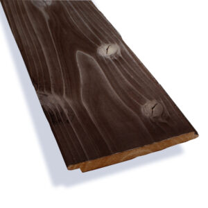 外壁用 焼杉 国産スギ 羽目板 アウターパネル 11x150x2970mm｜一等（節・埋木あり）グレード 水性塗料（栗茶）4.9㎡（11枚）/箱