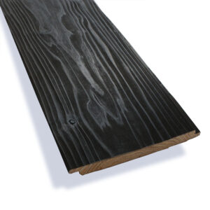 外壁用 焼杉 国産スギ 羽目板 アウターパネル 11x150x2970mm｜一等（節・埋木あり）グレード 水性塗装（漆黒）4.9㎡（11枚）/箱