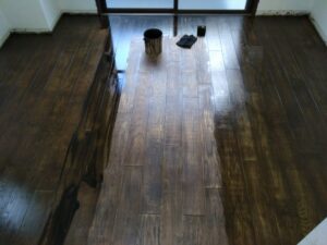 着色メンテナンスで美しさを取り戻すオーク無垢フローリング